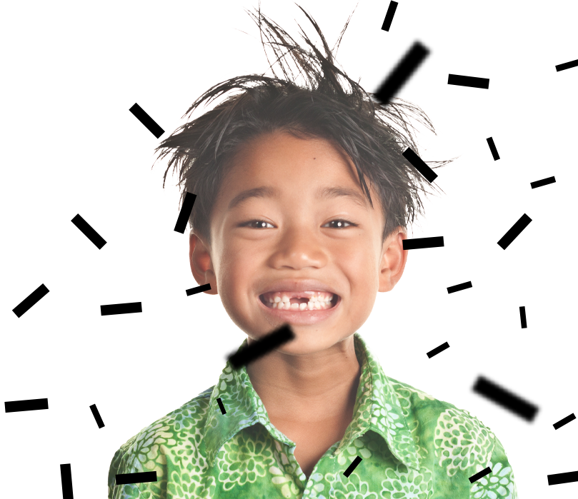 Boy Smiling and Laughing